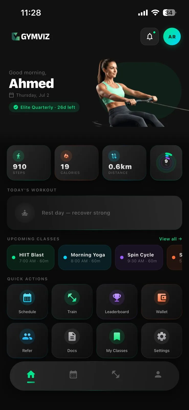 GymViz Member App for UAE & GCC Gyms GymViz Member App — Gym Membership & Booking App UAE